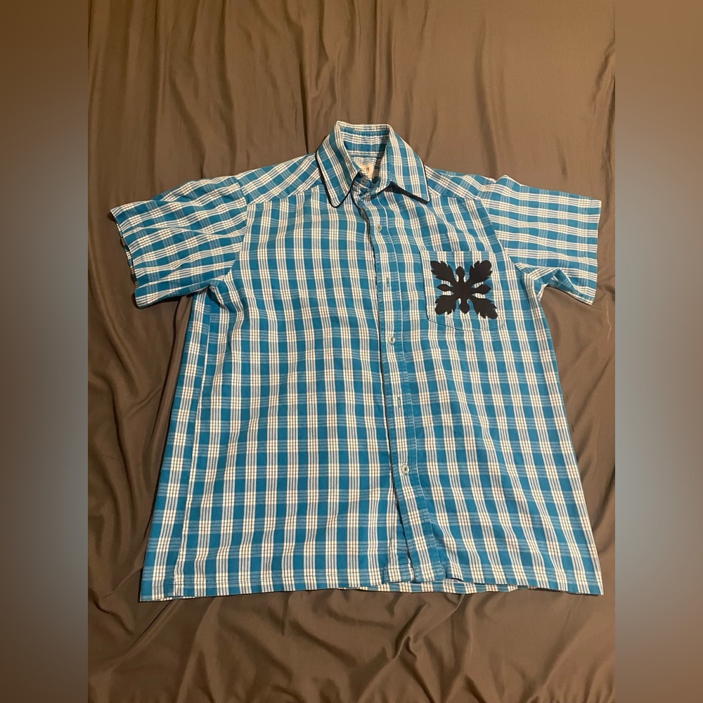 Vintage men’s palaka aloha shirt
